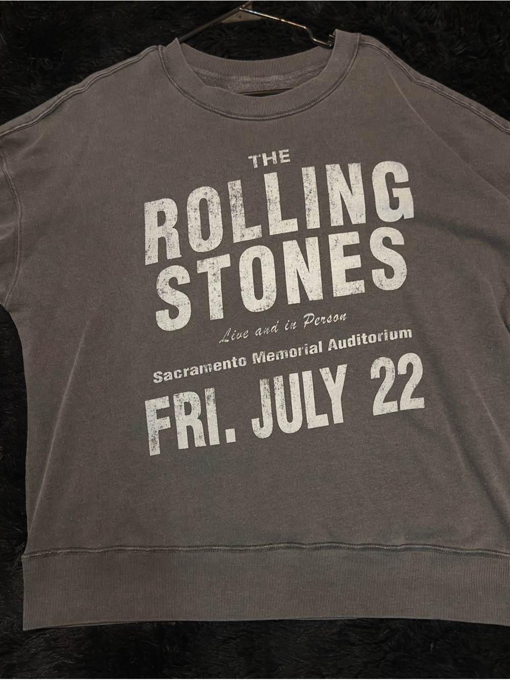 the Rolling Stones Gray Graphic vintage style Sweatshirt